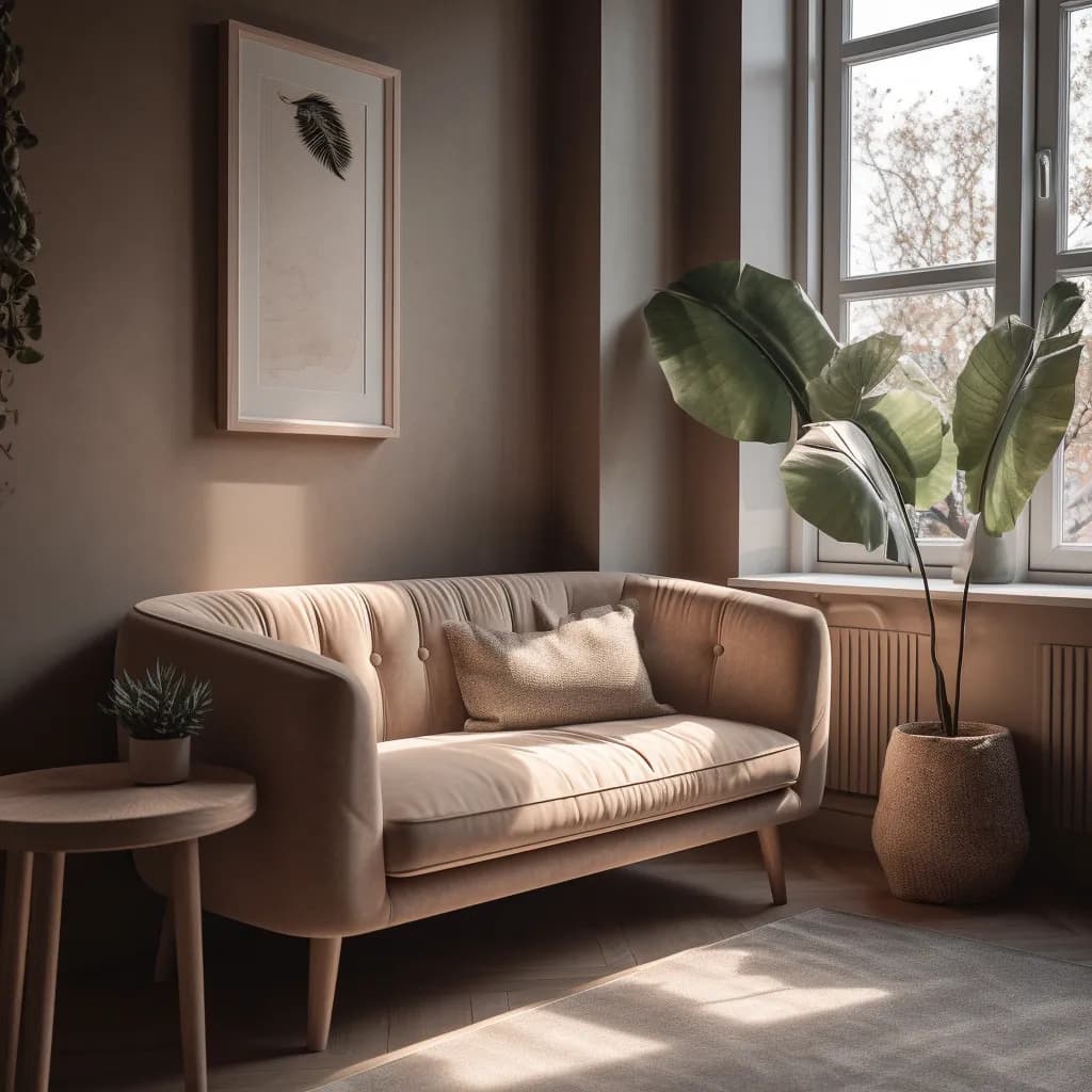 Изображение к статье "Офисный диван в скандинавском стиле: светлые тона и уютная атмосфера"